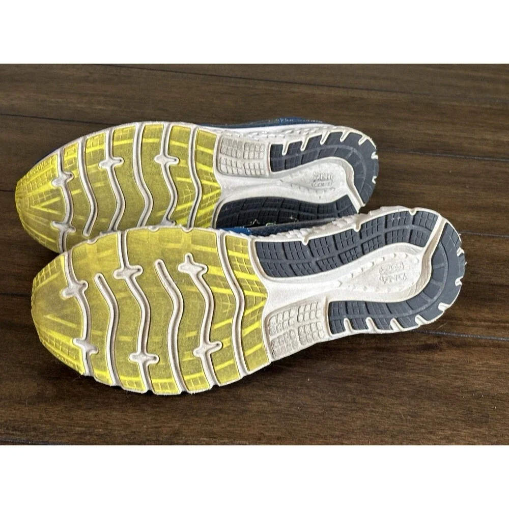 Brooks Men’s Glycerin 16 Size 12.5, Blue & Yellow Running tech Shoes, DNA